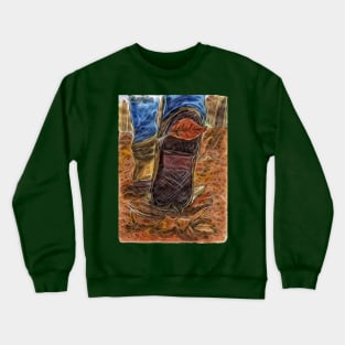 Autumn Vibes with Fallen Leaves Crewneck Sweatshirt